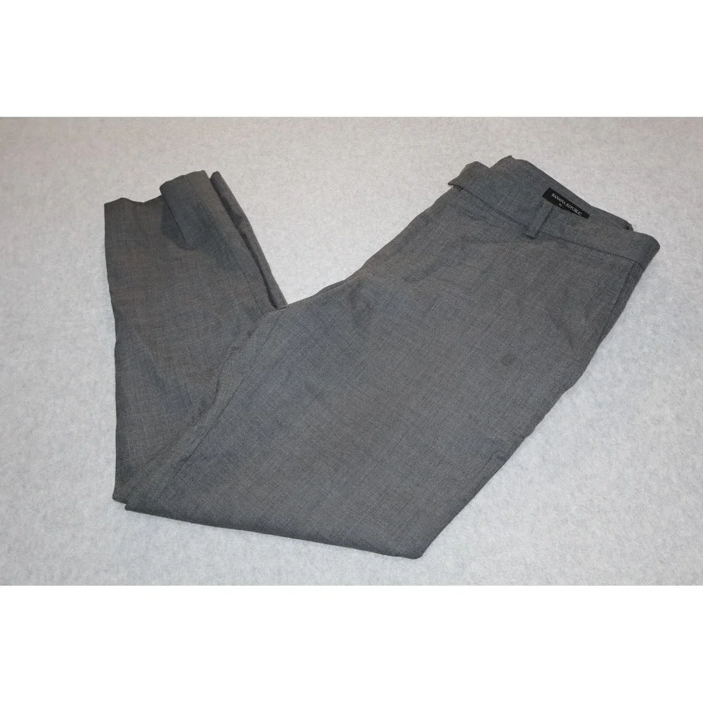 Banana Republic Slim Fit Men 33x30 Gray Wool Blend Tailoring Dress Pants